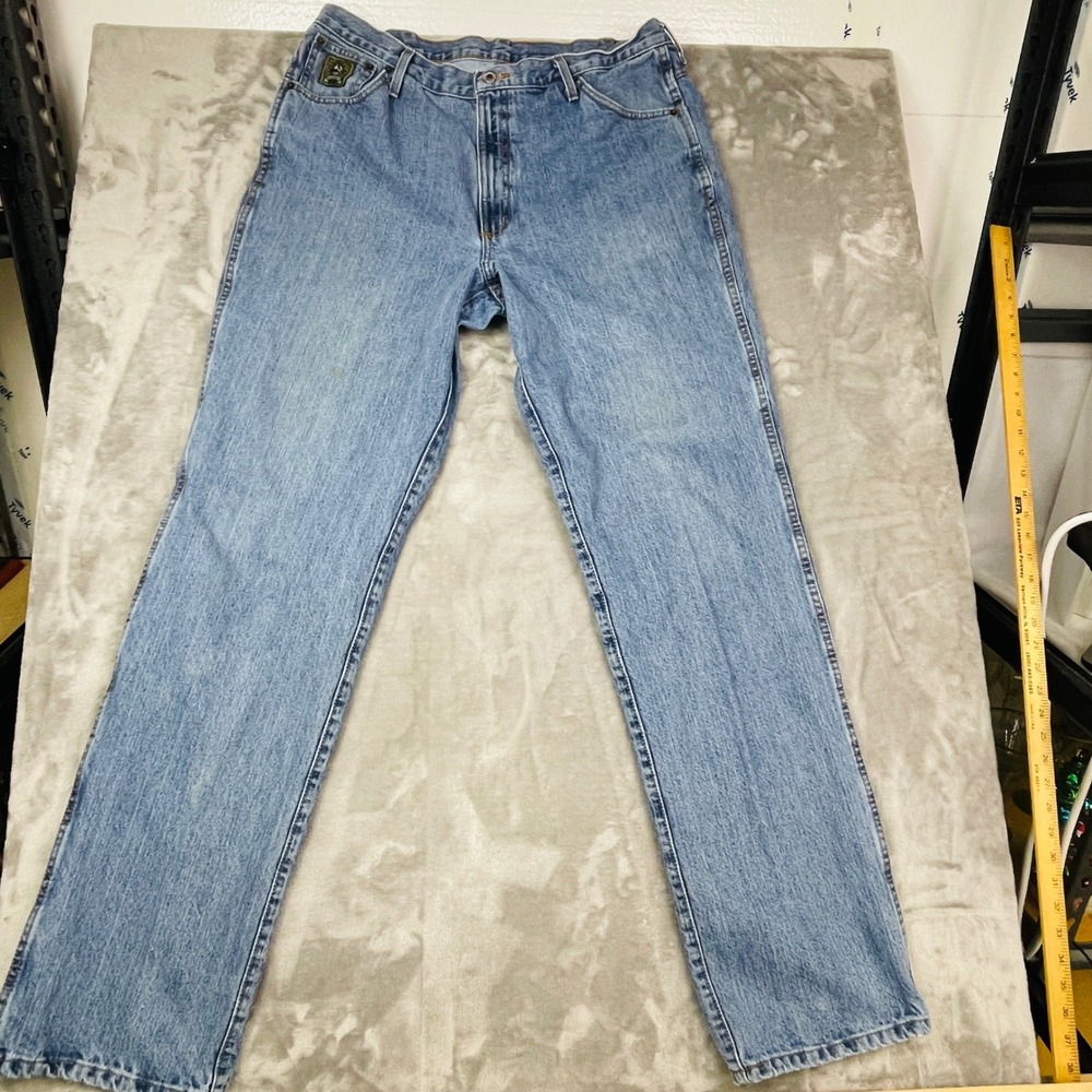 Cinch Jeans Mens 36x34 Green Label Blue Original Fit Straight Leg Denim Exc